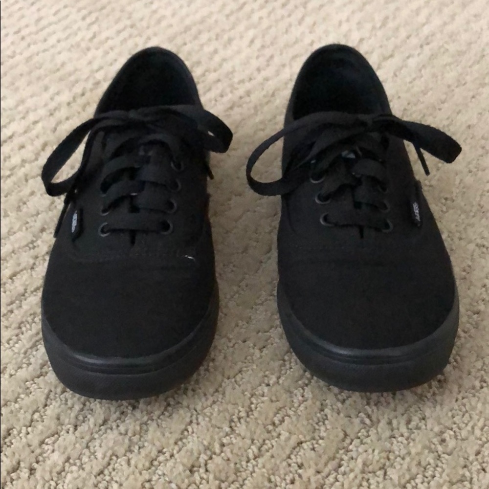 Black Authentic Vans